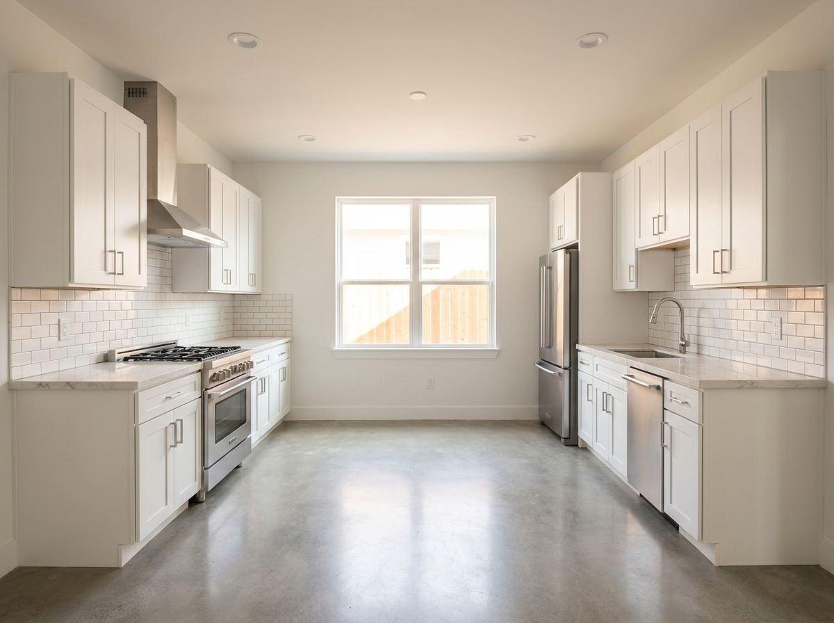 Freshly remodeled bright modern kitchen